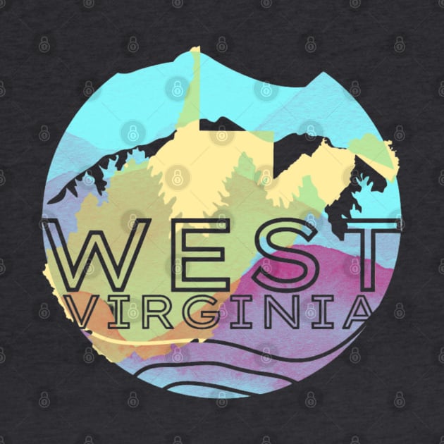 West Virginia 304 Pastel Mountains by Instereo Creative